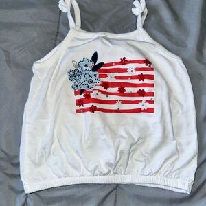 Carter's White and Red Tank Top for Kids